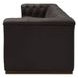 Jervis Deep Brown Leather 84" Sofa