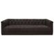 Jervis Deep Brown Leather 84" Sofa