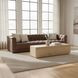 Jervis Cool Brown Leather 84" Sofa