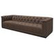Jervis Cool Brown Leather 84" Sofa