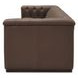 Jervis Cool Brown Leather 84" Sofa