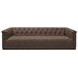 Jervis Cool Brown Leather 84" Sofa