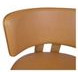 Morel Brown Leather Upholstered Counter Height Stool