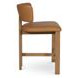 Morel Brown Leather Upholstered Counter Height Stool