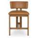 Morel Brown Leather Upholstered Counter Height Stool
