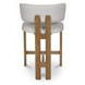 Morel Cream Performance Fabric Counter Height Stool
