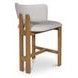 Morel Cream Performance Fabric Counter Height Stool