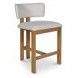 Morel Cream Performance Fabric Counter Height Stool