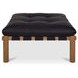 Costello Black Square Ottoman
