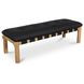 Costello Black Leather Upholstered Bed Bench