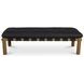 Costello Black Leather Upholstered Bed Bench