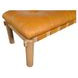 Costello Tan Leather Upholstered Bed Bench