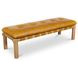 Costello Tan Leather Upholstered Bed Bench