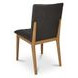 Demi Brown Leather Upholstered Dining Chair Set of 2