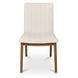 Demi Cream Performance Fabric Upholstered Dining Chair Set of 2