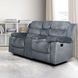 Willow Gray 75" Console Loveseat with Dual Recliner