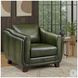Godfrey Emerald Leather Upholstered Lounge Chair