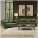 Godfrey Emerald Leather 64" Loveseat