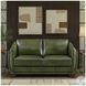 Godfrey Emerald Leather 64" Loveseat