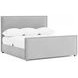 Sawyer Gray Upholstered Queen Panel Bed