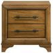 Talcott Warm Honey Brown Upholstered Storage Platform Bedroom Set with LED
