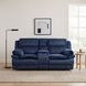 Goodland Blue Double Reclining Loveseat with Center Console