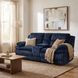 Goodland Blue Double Reclining Loveseat with Center Console