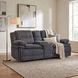Goodland Dark Gray Double Reclining Loveseat with Center Console