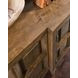 Mosaic Rich Golden Brown 4 Door Nikos Entertainment Credenza