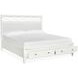 Springhouse Whisper White and Gray Upholstered Storage Panel Bedroom Set