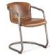 Chiavari Chestnut Leather Dining Chair