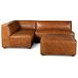 Chiavari Cocoa Brown Leather Modular Sectional 