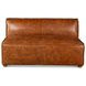 Chiavari Cocoa Brown Leather Modular Sectional 