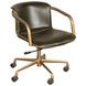 Chiavari Emerald Green Leather Upholstered Swivel Office Chair