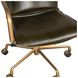 Chiavari Emerald Green Leather Upholstered Swivel Office Chair