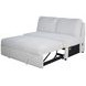 Bliss Mist Gray 52" Loveseat with Pull Out Bed and USB Charging