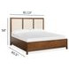 Ridgefield Russet and Cream California King Upholstered Panel Bed