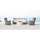 Kai White Outdoor Round Cocktail Table