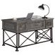 Gramercy Park Vintage Burnished Smoke Writing Desk