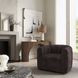 Grande Brown Upholstered Swivel Accent Chair