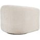 Grande Beige Upholstered Swivel Accent Chair