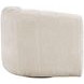 Grande Beige Upholstered Swivel Accent Chair
