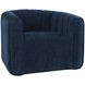 Grande Blue Upholstered Swivel Accent Chair
