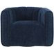 Grande Blue Upholstered Swivel Accent Chair