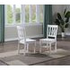 Naples White 42" Extendable Dining Table Set of 3