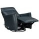 Roxy Abby Navy Leather Manual Swivel Glider Recliner
