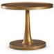 Benson Vintage Brass Round Chairside Table