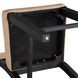 Aubrey Black and Beige Counter Height Chair Set of 2