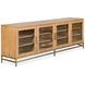 Fernholt Belgian Wheat and Burnished Brass 84" TV Stand