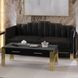 Empire Black 83" Sofa with LED